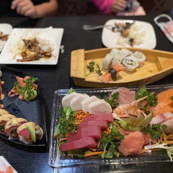 Wassabi - a variety of sushi on a table - Asian Fusion Near Me - Hillsboro, Oregon Wassabi - a variety of sushi on a table - Asian Fusion Near Me - Hillsboro, Oregon