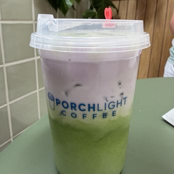 PorchLight Coffee - Matcha Latte with Ube Cold Foam - Coffee & Tea Near Me - San Diego, California