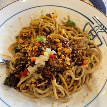 Yu Noodles - Yinbin spicy dry noodles. DELICIOUS. Don't know why spicy is in the name cause none of the dishes are spicy. - Chinese Near Me - Fairfax, Virginia Yu Noodles - Yinbin spicy dry noodles. DELICIOUS. Don't know why spicy is in the name cause none of the dishes are spicy. - Chinese Near Me - Fairfax, Virginia