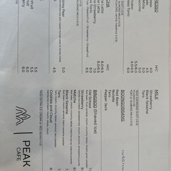 Peak Cafe - Menu - Cafes Near Me - Northridge, California Peak Cafe - Menu - Cafes Near Me - Northridge, California