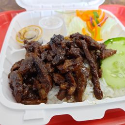 Pork was so tender and tasty!