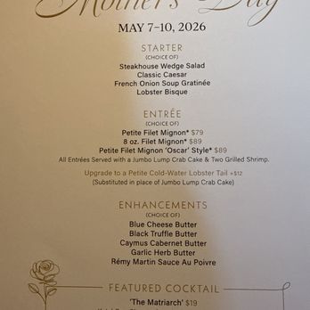 Morton's The Steakhouse - Menu - Steakhouses Near Me - New York, New York