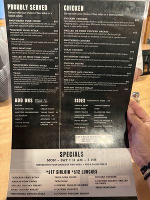 Menu photo 1 Sodolaks Beefmasters Restaurant Bryan, TX