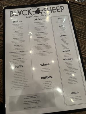 Menu photo 5 Black Sheep Springfield, MO