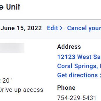 Public Storage - Clearly shows we executed a move-out date - Self Storage Near Me - Coral Springs, Florida Public Storage - Clearly shows we executed a move-out date - Self Storage Near Me - Coral Springs, Florida