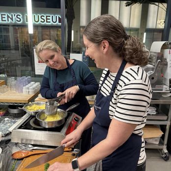 The Gourmandise School - My friend & I making pommes purée & little gem salad. - Cooking Schools Near Me - Santa Monica, California