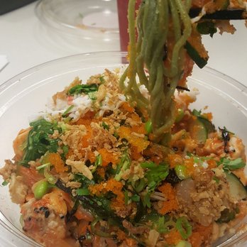 Pokeworks - Poké Noodle Bowl with kale noodles - Poke Near Me - Bellevue, Washington Pokeworks - Poké Noodle Bowl with kale noodles - Poke Near Me - Bellevue, Washington