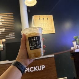 Sea Salt & Caramel Latte with almond milk Sea Salt & Caramel Latte with almond milk