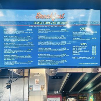 Lahaina Beach House - Menu - Bars Near Me - San Diego, California
