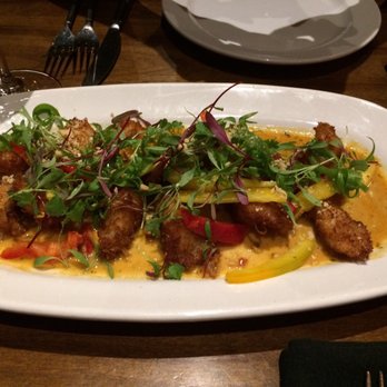 Willard Hicks - Coconut Shrimp with a mango macadamia sauce. - New American Near Me - Campbell, California