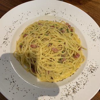 Spuntino Pizzeria - Yummy Carbonara. Generous portion - Italian Near Me - Temecula, California