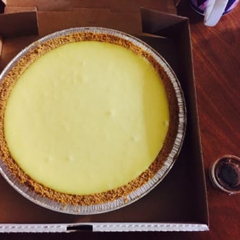 Steve’s Authentic Key Lime Pie - 10" pie! Soy sauce cup for scale. - Bakeries Near Me - Brooklyn, New York