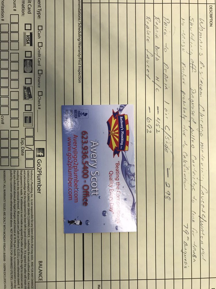 Slide of Anthony's Plumbing