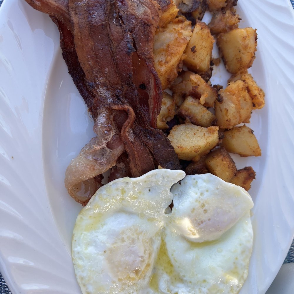 Lighthouse Cafe - Lighthouse Breakfast; homestyle potatoes, over medium eggs with bacon - Breakfast & Brunch Near Me - San Pedro, California Lighthouse Cafe - Lighthouse Breakfast; homestyle potatoes, over medium eggs with bacon - Breakfast & Brunch Near Me - San Pedro, California