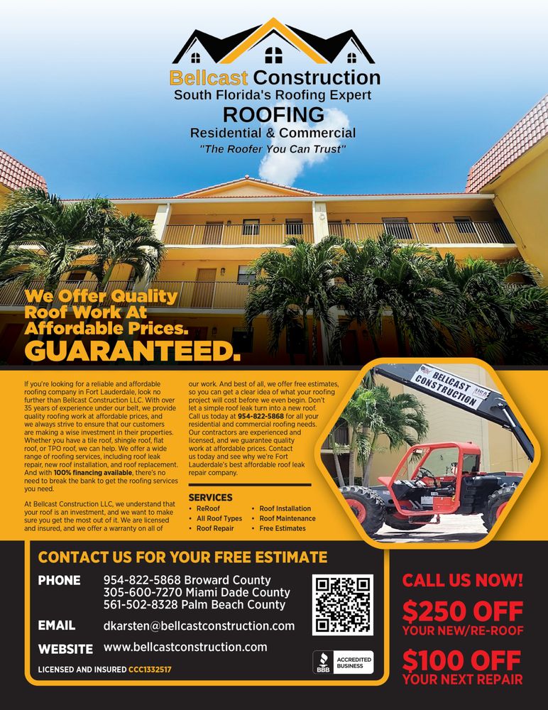 Slide of Bellcast Construction