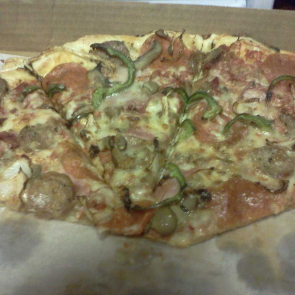 Athens Pizza & Kabob - The last of a large "House Special" pizza. - Italian Near Me - Matthews, North Carolina