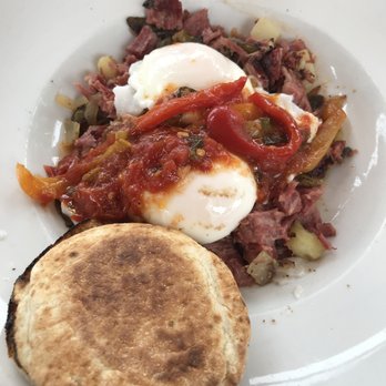 The Beachcomber - Housemade Corned Beef Hash & Eggs, an eggscelent choice (oh, sue me) - Seafood Near Me - Newport Beach, California The Beachcomber - Housemade Corned Beef Hash & Eggs, an eggscelent choice (oh, sue me) - Seafood Near Me - Newport Beach, California