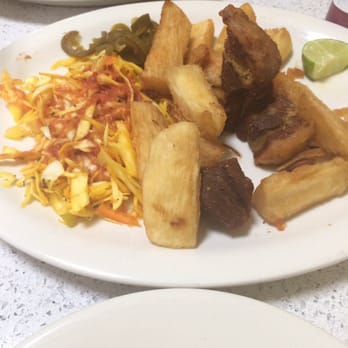 Corinto Restaurant - Yucca and Chicharron plate. Amazing. - Mexican Near Me - District Heights, Maryland