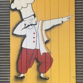 Khaao Macha - Painting by front door. - Indian Near Me - Akron, Ohio