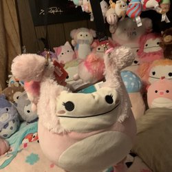 Party City - A custom bigfoot Squishmallow bag that I was accused of stealing even though it's MY PURSE