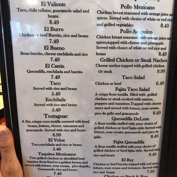 Lucia's Cocina Mexicana - Lunch Menu (7/2019) - Mexican Near Me - Athens, Alabama