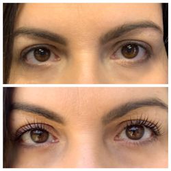 Lashes By MJ - Lash lift before and after