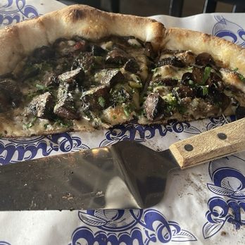 Grato - Mushroom Pizza! Fantastic flavor and crust! - Tuscan Near Me - West Palm Beach, Florida