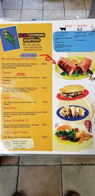 Menu photo 7 El Ta-Cotorro Norteño Houston, TX