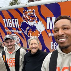 Tiger Moving - Moving made easy, I'm in the middle of these two great folks that made moving fun!