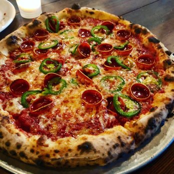 Young Joni - Tavern Pie - house red sauce, mozzarella, pepperoni, jalapeño, and honey - Pizza Near Me - Minneapolis, Minnesota Young Joni - Tavern Pie - house red sauce, mozzarella, pepperoni, jalapeño, and honey - Pizza Near Me - Minneapolis, Minnesota
