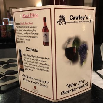 Cawleys Guesthouse - Wine selections 1 - Guest Houses Near Me - Tobercurry, SO