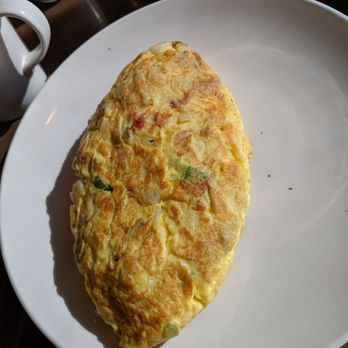 Buttermilk - Omelette no hash browns, meaty cheesey, well cooked. - Coffee & Tea Near Me - Naperville, Illinois