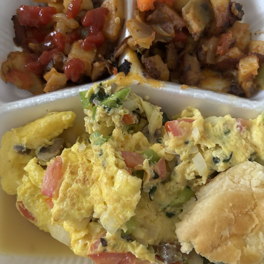The Serving Spoon - Veggie Omelet. Never ordering again. - Breakfast & Brunch Near Me - Inglewood, California