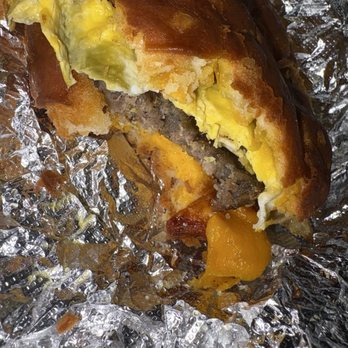 Abrams - Sausage patty eggs cheese biscuit - Barbeque Near Me - Tarboro, North Carolina Abrams - Sausage patty eggs cheese biscuit - Barbeque Near Me - Tarboro, North Carolina