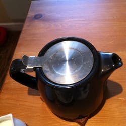 Spill The Beans Cafe - My tea served in an unwashed teapot.