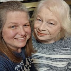 This picture was taken after we left Luna Salon! Mom loves her hair!!
