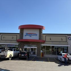 Jordan's Kwik Stop - view of front entrance to convenience store building