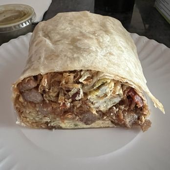 Nate's Korner - Three meat breakfast burrito. - Breakfast & Brunch Near Me - Santa Ana, California Nate's Korner - Three meat breakfast burrito. - Breakfast & Brunch Near Me - Santa Ana, California