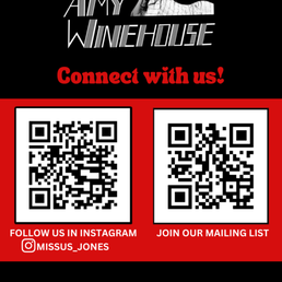 QR codes for our Amy Winehouse Tribute band!