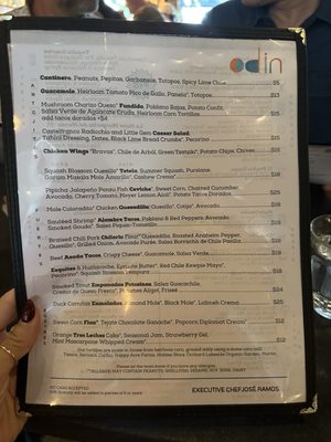Menu photo 2 Odin Mezcaleria Oakland, CA