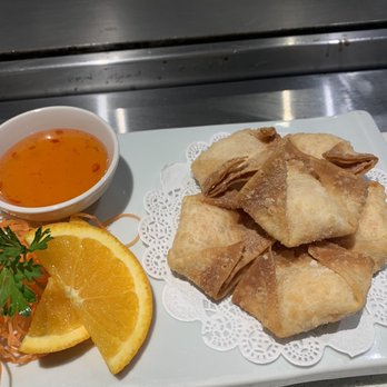 Tomiyama Sushi. Hibachi. Thai - Crab Rangoon was so delicious!! - Steakhouses Near Me - Suwanee, Georgia Tomiyama Sushi. Hibachi. Thai - Crab Rangoon was so delicious!! - Steakhouses Near Me - Suwanee, Georgia