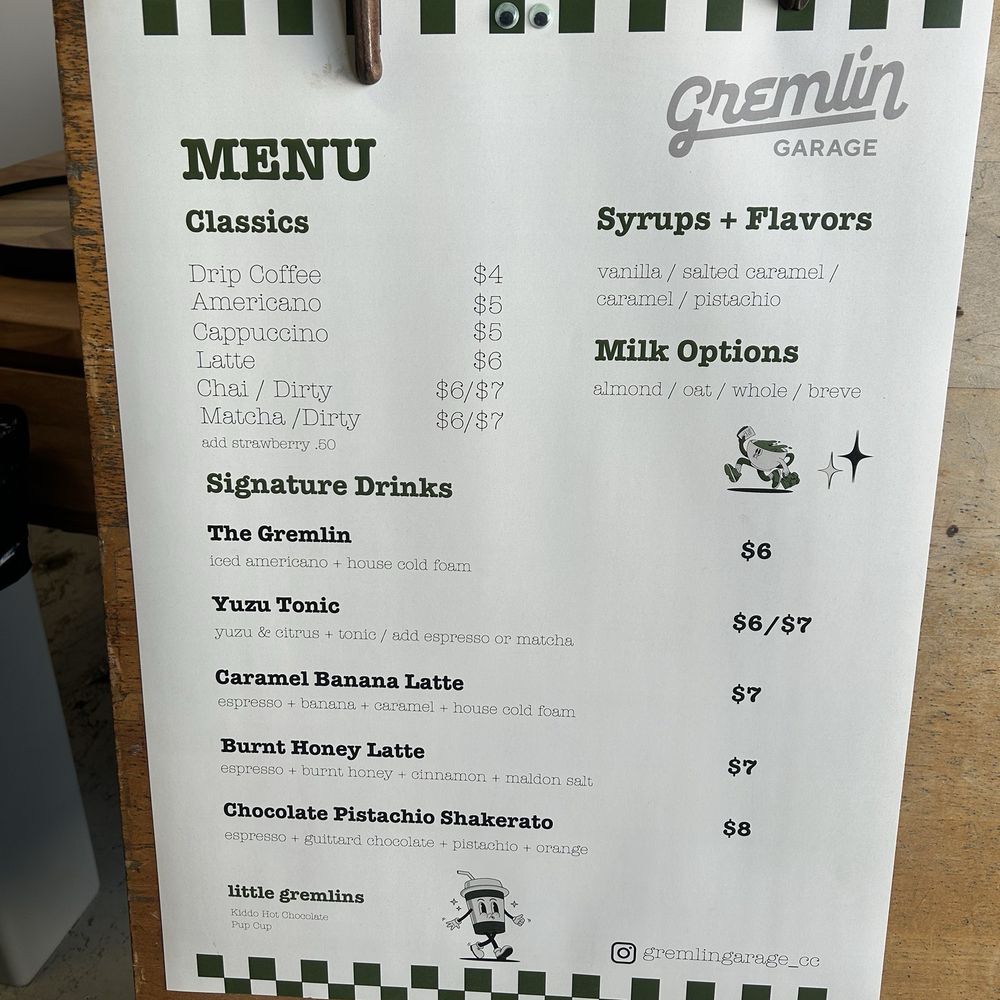 Gremlin Garage - Coffee & Tea Near Me - Costa Mesa, California Gremlin Garage - Coffee & Tea Near Me - Costa Mesa, California