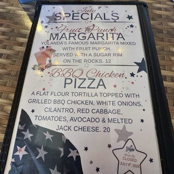 Yolanda's Mexican cafe - Special menu - Mexican Near Me - Camarillo, California Yolanda's Mexican cafe - Special menu - Mexican Near Me - Camarillo, California