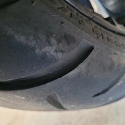 Crap tires splitting inside the tread!