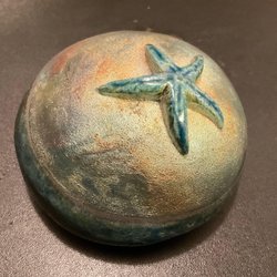 CaracolClay Studio - .. better photos of one rock rattle taken recently.