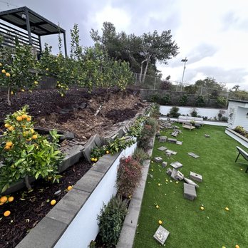 Evo Turf & Pavers - Wall collapse with property on live for sale on the market. - Landscaping Near Me - San Diego, California Evo Turf & Pavers - Wall collapse with property on live for sale on the market. - Landscaping Near Me - San Diego, California