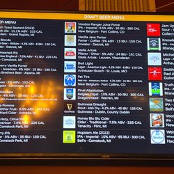 The Godfather Bistro Cigar Bar - Beer list