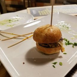 Mini burger was flavorful