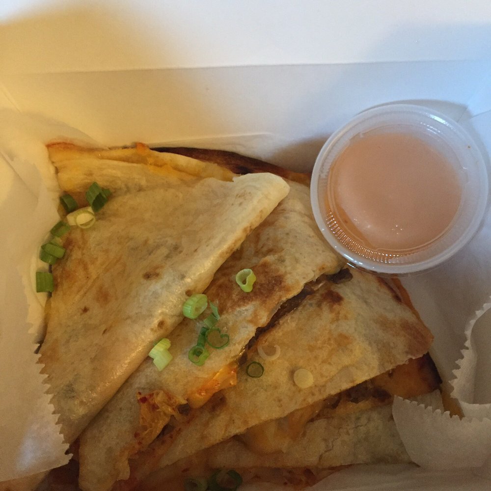OliToki - Bulgogi kimchi quesadilla to go - Korean Near Me - Boston, Massachusetts OliToki - Bulgogi kimchi quesadilla to go - Korean Near Me - Boston, Massachusetts