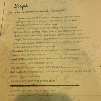 Ann's Thai Kitchen - You must try the Tom Kha soup! - Thai Near Me - Abilene, Texas Ann's Thai Kitchen - You must try the Tom Kha soup! - Thai Near Me - Abilene, Texas